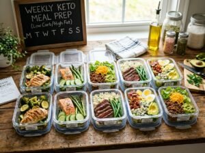 keto meal prep and meal plan