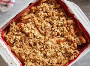 peach crumble recipe