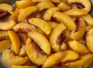 peach crumble recipe