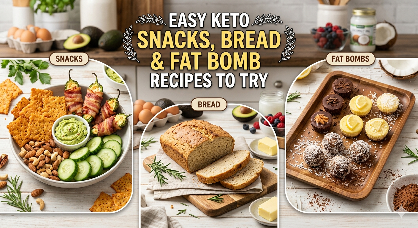 keto snacks and keto bread recipes
