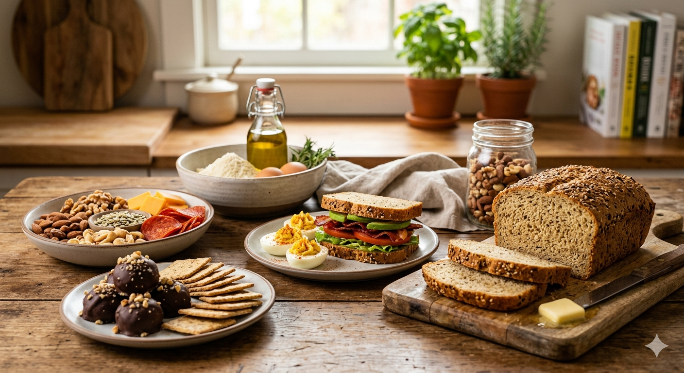 keto snacks and keto bread recipes