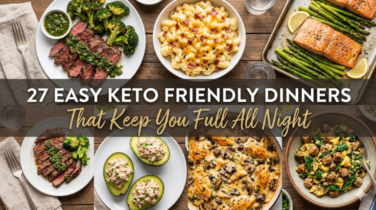 27 Easy Keto Friendly Dinners That Keep You Full All Night
