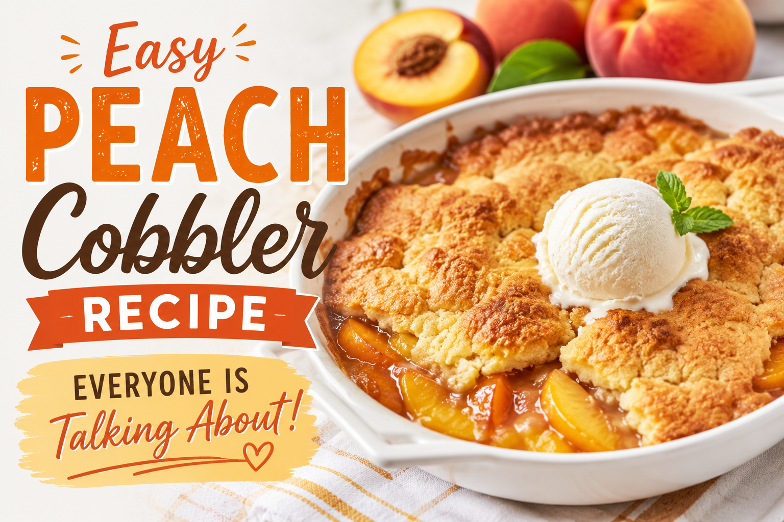 Fresh Peach Cobbler Recipe