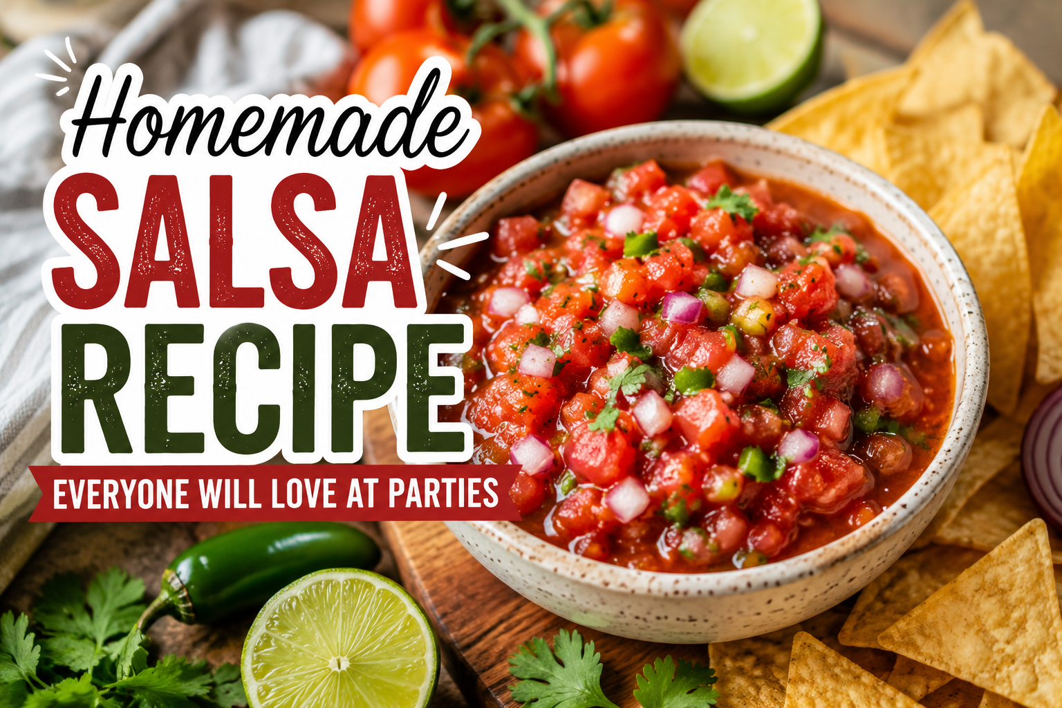 Homemade Salsa Recipe Everyone Will Love at Parties