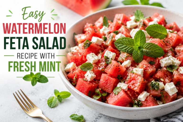 Watermelon Feta Mint Salad