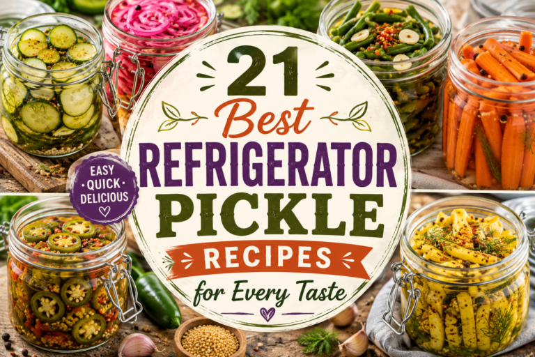 21 Best Refrigerator Pickle Recipes for Every Taste